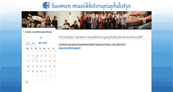 Desktop Screenshot of musiikkiterapia.net
