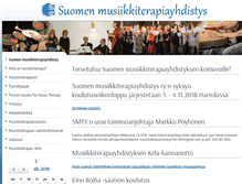 Tablet Screenshot of musiikkiterapia.fi